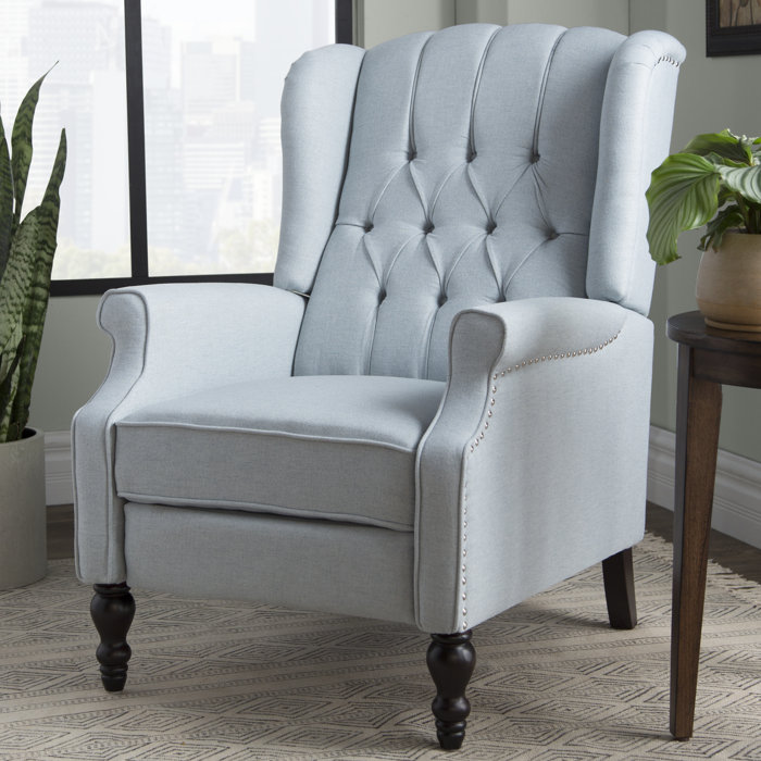 Andover Mills™ Leonie 35" Wide Faux Leather Manual Wing Chair Recliner